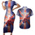 Personalized United Kingdom Couples Matching Short Sleeve Bodycon Dress and Hawaiian Shirt British Lion Flag Style - Wonder Print Shop