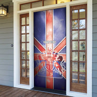United Kingdom Door Cover British Lion Flag Style - Wonder Print Shop