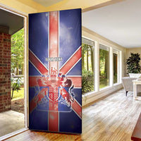 United Kingdom Door Cover British Lion Flag Style - Wonder Print Shop