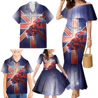 Personalized United Kingdom Family Matching Mermaid Dress and Hawaiian Shirt British Lion Flag Style - Wonder Print Shop