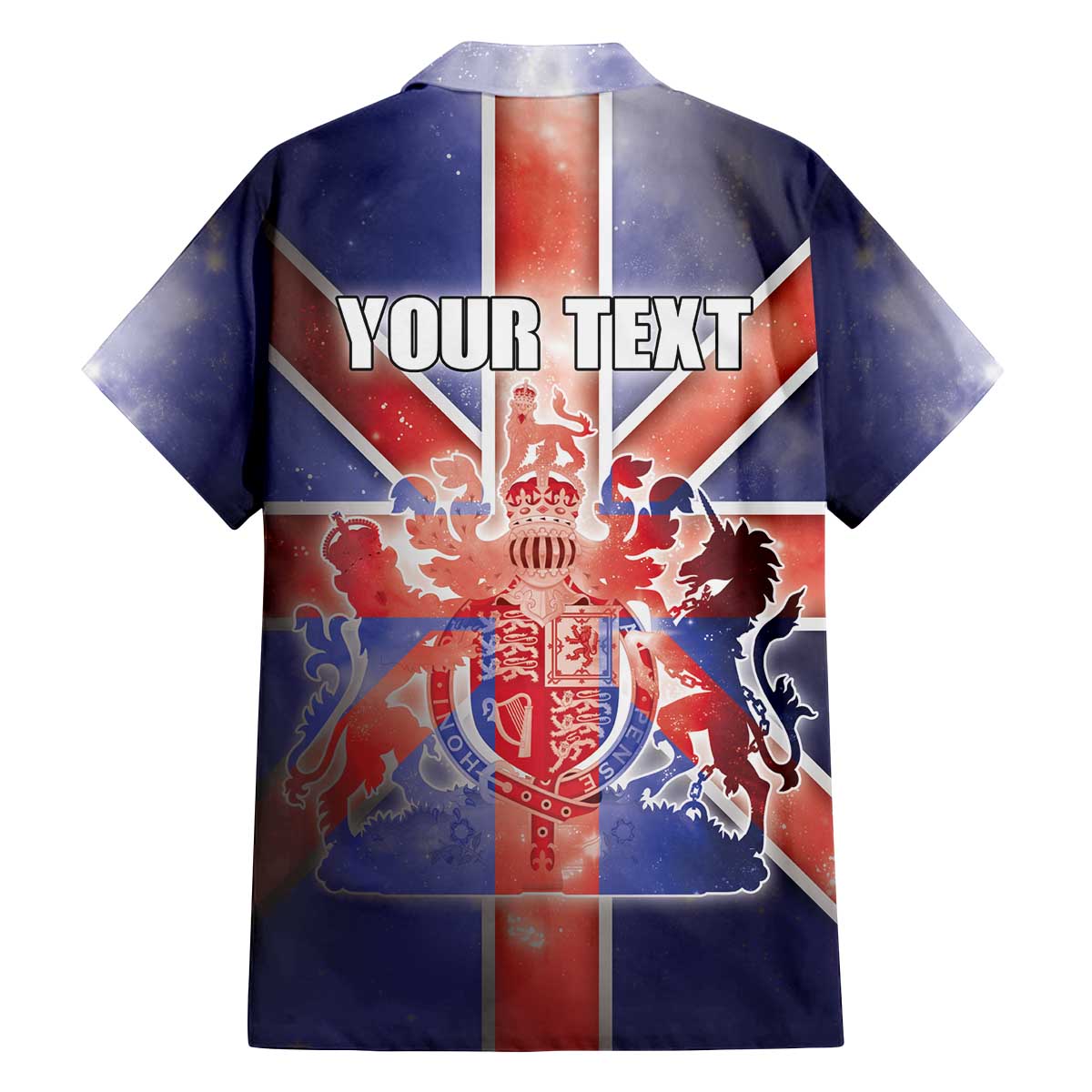 Personalized United Kingdom Family Matching Off The Shoulder Long Sleeve Dress and Hawaiian Shirt British Lion Flag Style - Wonder Print Shop