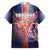 Personalized United Kingdom Family Matching Off The Shoulder Long Sleeve Dress and Hawaiian Shirt British Lion Flag Style - Wonder Print Shop