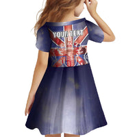 Personalized United Kingdom Family Matching Off Shoulder Maxi Dress and Hawaiian Shirt British Lion Flag Style - Wonder Print Shop