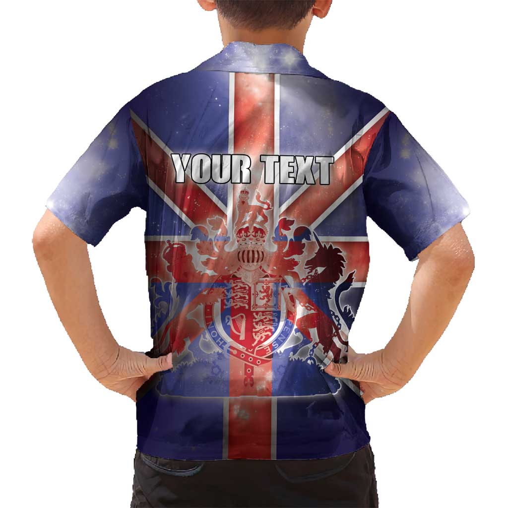 Personalized United Kingdom Family Matching Tank Maxi Dress and Hawaiian Shirt British Lion Flag Style - Wonder Print Shop