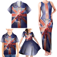 Personalized United Kingdom Family Matching Tank Maxi Dress and Hawaiian Shirt British Lion Flag Style - Wonder Print Shop