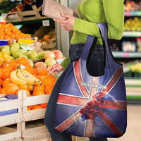 United Kingdom Grocery Bag British Lion Flag Style - Wonder Print Shop