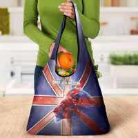 United Kingdom Grocery Bag British Lion Flag Style - Wonder Print Shop