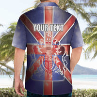 Personalized United Kingdom Hawaiian Shirt British Lion Flag Style - Wonder Print Shop