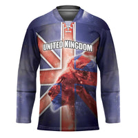 Personalized United Kingdom Hockey Jersey British Lion Flag Style - Wonder Print Shop