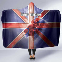 United Kingdom Hooded Blanket British Lion Flag Style - Wonder Print Shop