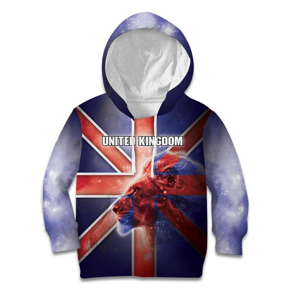 Personalized United Kingdom Kid Hoodie British Lion Flag Style - Wonder Print Shop