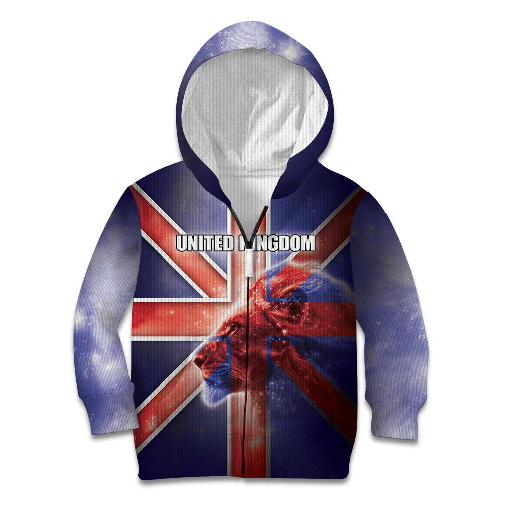 Personalized United Kingdom Kid Hoodie British Lion Flag Style - Wonder Print Shop