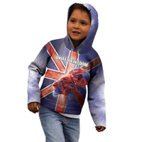 Personalized United Kingdom Kid Hoodie British Lion Flag Style - Wonder Print Shop