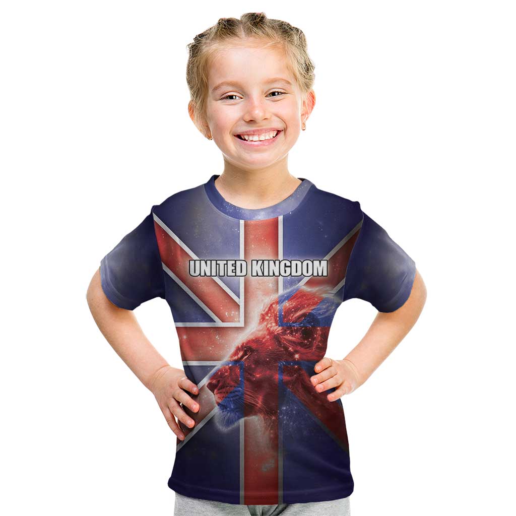 Personalized United Kingdom Kid T Shirt British Lion Flag Style - Wonder Print Shop