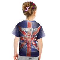 Personalized United Kingdom Kid T Shirt British Lion Flag Style - Wonder Print Shop