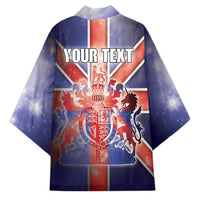 Personalized United Kingdom Kimono British Lion Flag Style - Wonder Print Shop