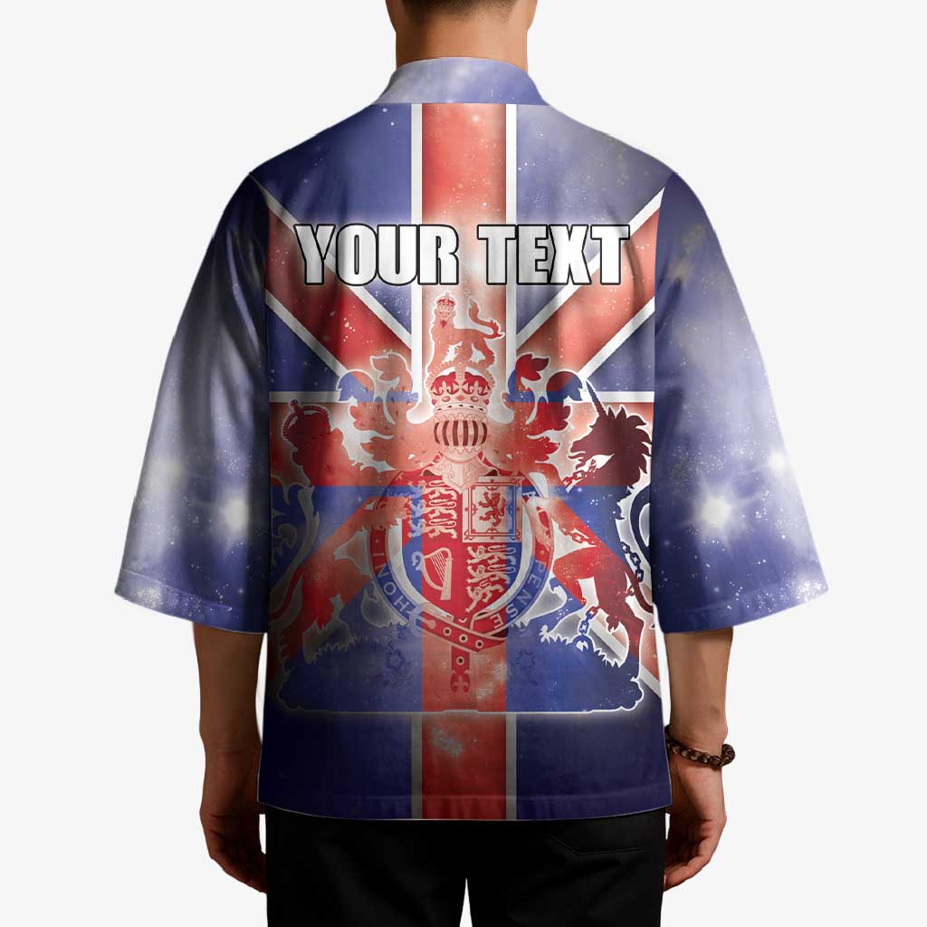Personalized United Kingdom Kimono British Lion Flag Style - Wonder Print Shop