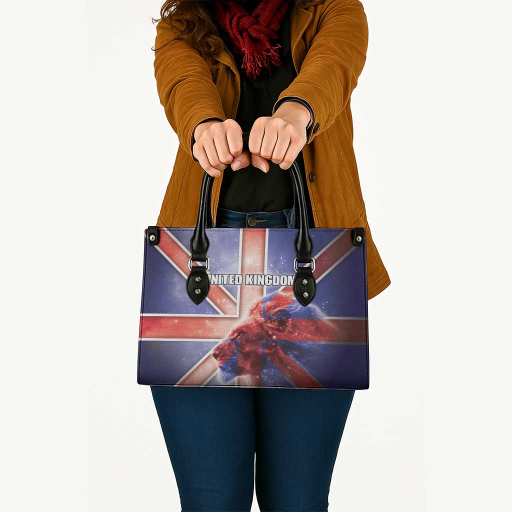 United Kingdom Leather Bag British Lion Flag Style - Wonder Print Shop