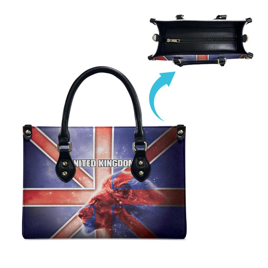 United Kingdom Leather Bag British Lion Flag Style - Wonder Print Shop