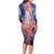 Personalized United Kingdom Long Sleeve Bodycon Dress British Lion Flag Style - Wonder Print Shop