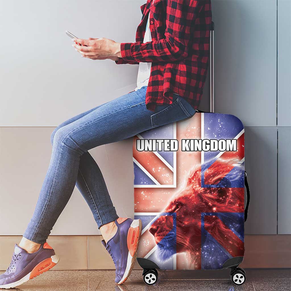 United Kingdom Luggage Cover British Lion Flag Style - Wonder Print Shop