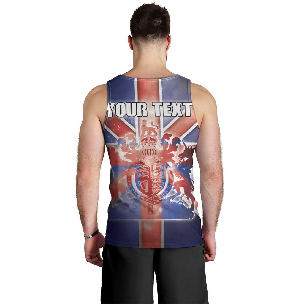 Personalized United Kingdom Men Tank Top British Lion Flag Style - Wonder Print Shop