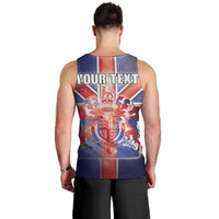 Personalized United Kingdom Men Tank Top British Lion Flag Style - Wonder Print Shop