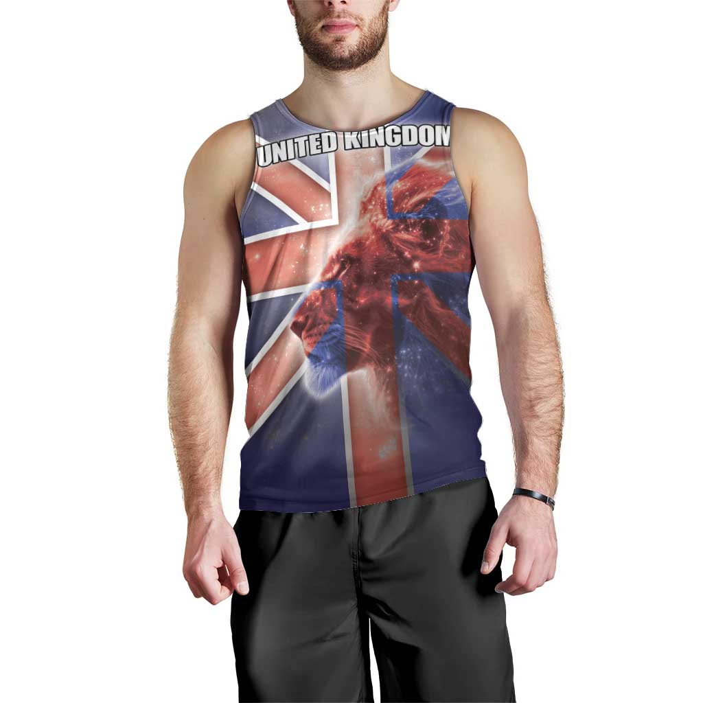 Personalized United Kingdom Men Tank Top British Lion Flag Style - Wonder Print Shop