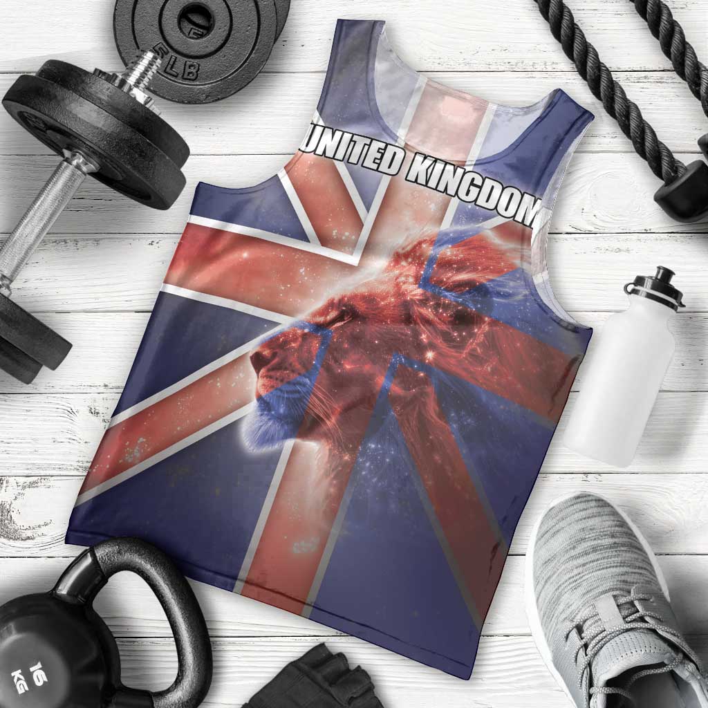 Personalized United Kingdom Men Tank Top British Lion Flag Style - Wonder Print Shop