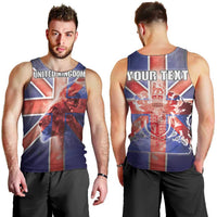 Personalized United Kingdom Men Tank Top British Lion Flag Style - Wonder Print Shop