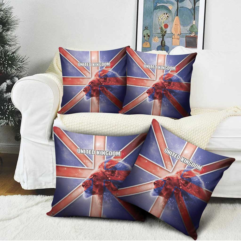 United Kingdom Pillow Cover British Lion Flag Style - Wonder Print Shop
