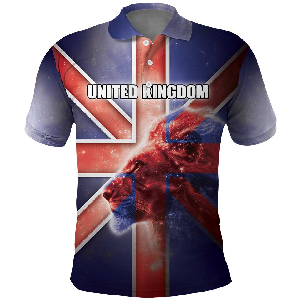 Personalized United Kingdom Polo Shirt British Lion Flag Style - Wonder Print Shop