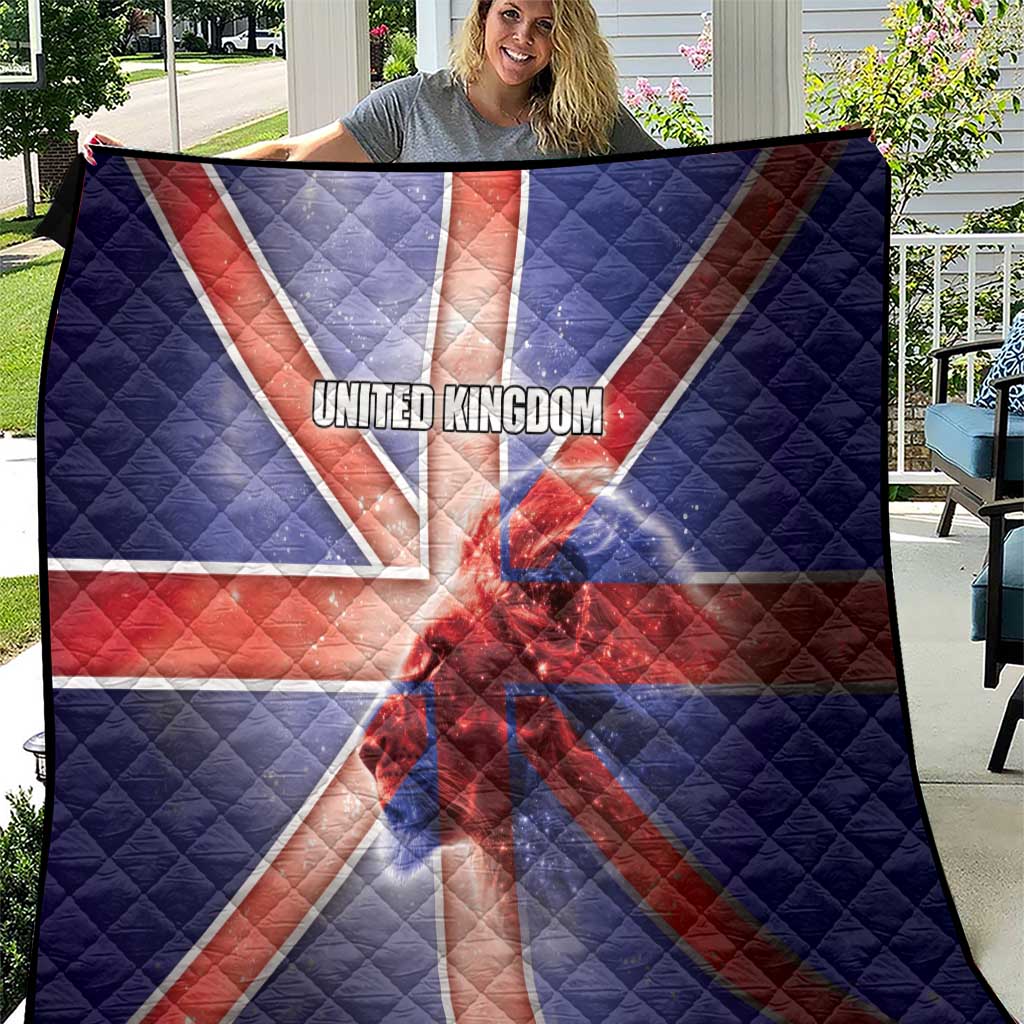 United Kingdom Quilt British Lion Flag Style - Wonder Print Shop