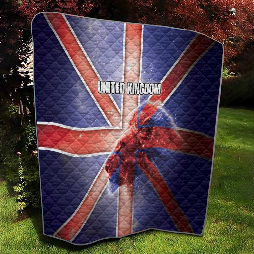 United Kingdom Quilt British Lion Flag Style - Wonder Print Shop
