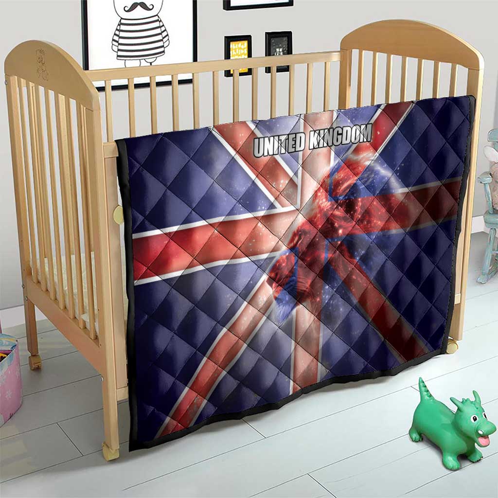 United Kingdom Quilt British Lion Flag Style - Wonder Print Shop