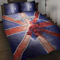 United Kingdom Quilt Bed Set British Lion Flag Style - Wonder Print Shop