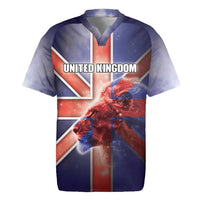 Personalized United Kingdom Rugby Jersey British Lion Flag Style - Wonder Print Shop