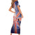 Personalized United Kingdom Short Sleeve Bodycon Dress British Lion Flag Style - Wonder Print Shop