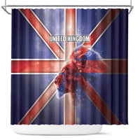 United Kingdom Shower Curtain British Lion Flag Style - Wonder Print Shop