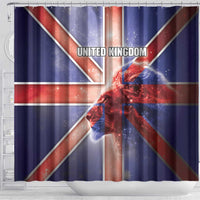 United Kingdom Shower Curtain British Lion Flag Style - Wonder Print Shop
