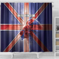 United Kingdom Shower Curtain British Lion Flag Style - Wonder Print Shop