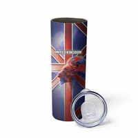 Personalized United Kingdom Skinny Tumbler British Lion Flag Style - Wonder Print Shop