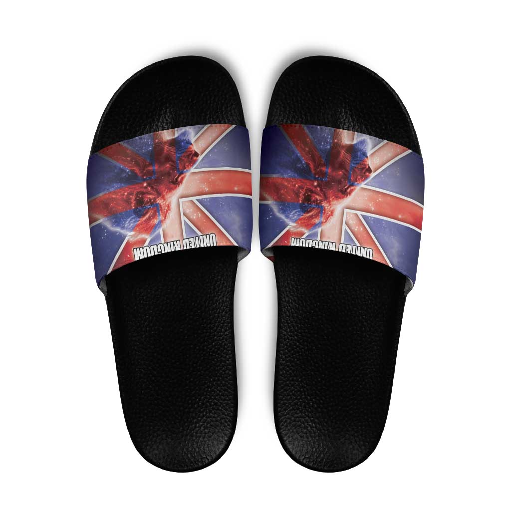 United Kingdom Slide Sandals British Lion Flag Style - Wonder Print Shop