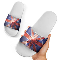 United Kingdom Slide Sandals British Lion Flag Style - Wonder Print Shop