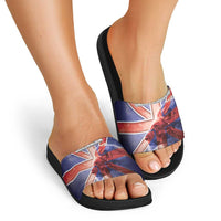 United Kingdom Slide Sandals British Lion Flag Style - Wonder Print Shop