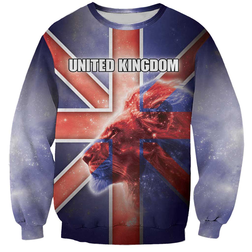 Personalized United Kingdom Sweatshirt British Lion Flag Style - Wonder Print Shop