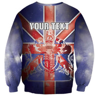 Personalized United Kingdom Sweatshirt British Lion Flag Style - Wonder Print Shop