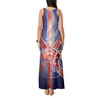 Personalized United Kingdom Tank Maxi Dress British Lion Flag Style - Wonder Print Shop