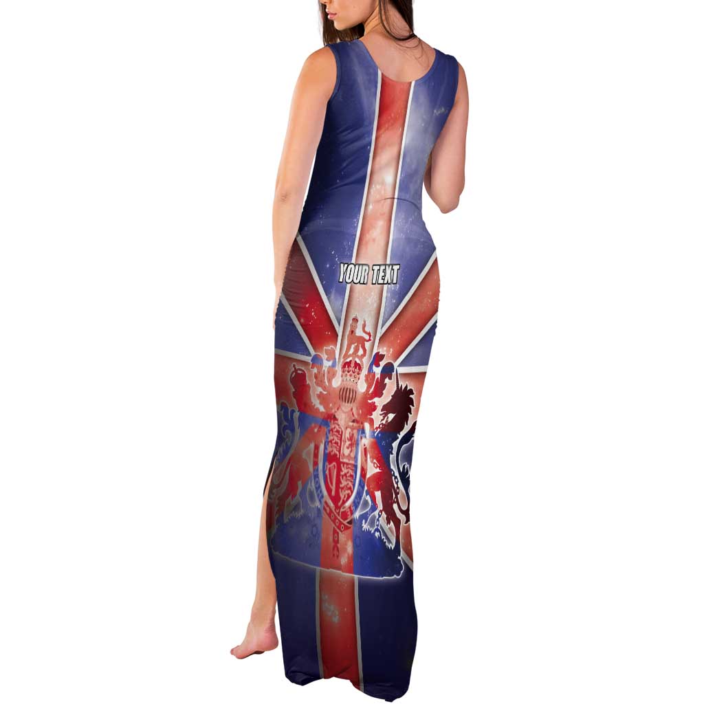 Personalized United Kingdom Tank Maxi Dress British Lion Flag Style - Wonder Print Shop