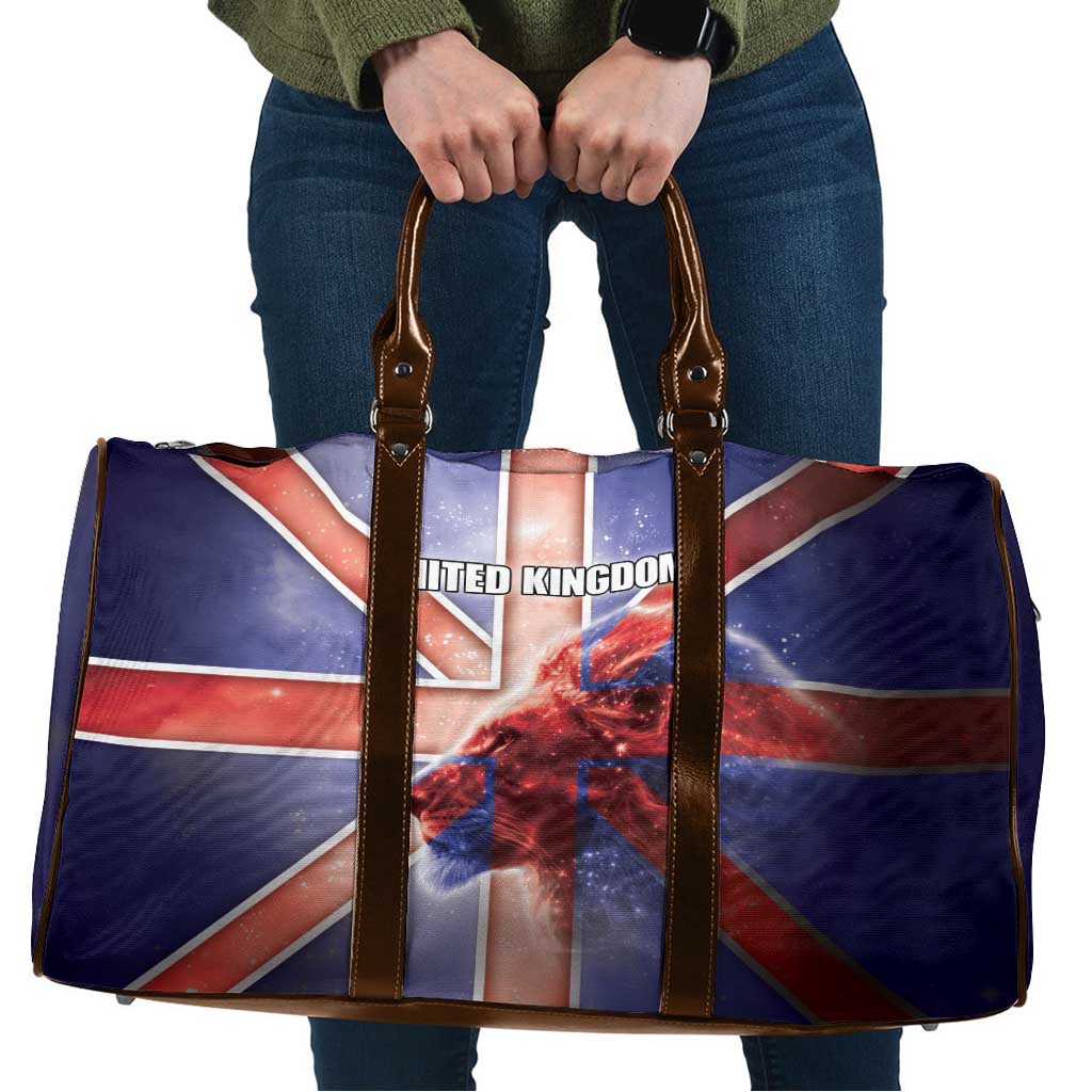 United Kingdom Travel Bag British Lion Flag Style - Wonder Print Shop